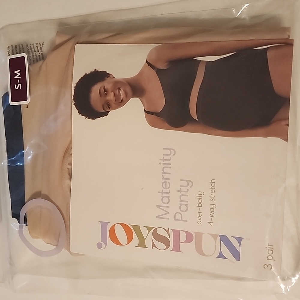 COPY - COPY - Joyspun (pk of 3) small-medium Maternity panty over-belly 4-way s…
